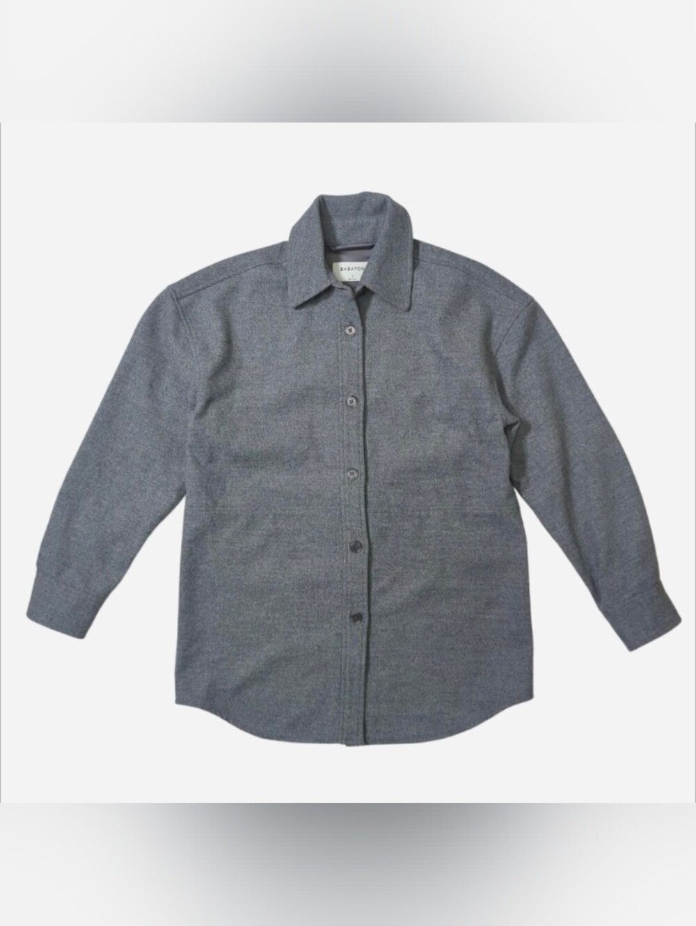 Babaton Grey‎ button-up shirt with a relaxed fit Size Small